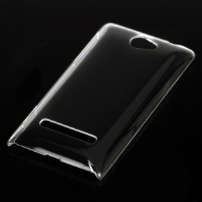 Луксозен твърд гръб ултратънък кристално прозрачен за HTC Windows Phone 8S